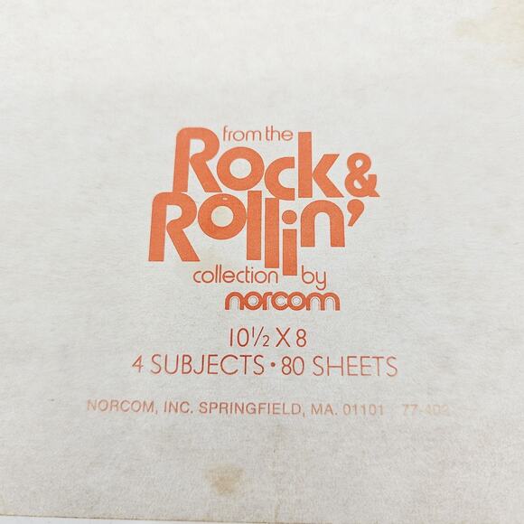 Vintage 1970's Rock & Rollin’ Spiral Ferris Wheel Theme Notebook By Norcom - Picture 9 of 12